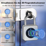 1 x RAW Customer Returns Fingerprint Lock, Eseesmart Padlock for Gym, Bluetooth Fingerprint IOS Watch Unlock, Waterproof Padlocks, for Luggage, Warehouses, Cargo Car, Garage, Locker - RRP €38.99