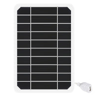 1 x RAW Customer Returns DEWIN Solar Panel, Monocrystalline Solar Panel 5V USB Output Portable Solar Cell Phone Battery Charger for Outdoor Activities Camping Climbing Size 15W  - RRP €14.71