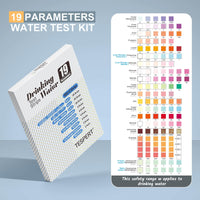 1 x RAW Customer Returns Water tester drinking water - 102x 19 indicators water test strips for drinking water quick test - Easy check of water quality - Water test strips with hardness, lead, iron, copper - RRP €26.99