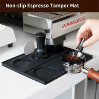 7 x Brand New Arsey Tamper Mat Large Barista Accessories, Tamper Mat Non-Slip Made of Food-Grade Silicone, Espresso Coffee Tamping Mat, Coffee Tamper Holder Pad for Kitchen Bar Cafe, 25 x 20 x 1.3 cm - RRP €142.8