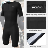 1 x RAW Customer Returns Lo.gas Men s Pro Trisuit Short Sleeve Triathlon Suit for Ironman Races and Triathlon Competitions - High Quality Triathlon Suit for Men Black L - RRP €66.54