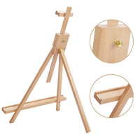 1 x RAW Customer Returns Belle Vous Table Easel Adjustable Wooden A-Shape - 83cm Beechwood Easel Tripod Wooden Easel, Table Easel Wooden Stand Tripod for Drawing, Painting, Displaying Photos, Art - RRP €22.49