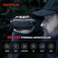 1 x RAW Customer Returns GOYOJO Handheld Thermal Imaging Monocular, 256 x 192 25 Hz 12 um Thermal Sensor, Built-in Wireless Transmission, 6 Explorers 10 mm  - RRP €560.98