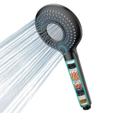 1 x RAW Customer Returns Shower head with filter MEKO high pressure hand shower with filtration in 15 layers 1.5M hose 3 jet types economical shower head for removing hard water, residual chlorine, bacteria and heavy metals black - RRP €35.99