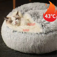 1 x RAW Customer Returns Cat Calming Bed, Donut Cuddler Nest Warm Soft Plush Dog Cat Cushion with Cozy Sponge Non-Slip Bottom for Small Medium Pets - RRP €32.26