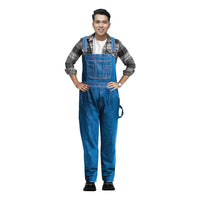 1 x RAW Customer Returns GREAT BIKERS GEAR -Men s Bib Overalls Jeans Denim Brace Big Tall Key Pro Heavy Duty Workwear Mario Cargo - RRP €41.99