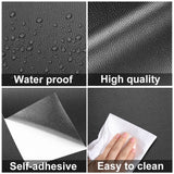 1 x RAW Customer Returns GELAISI self-adhesive PU leather film 40 300cm PVC self-adhesive artificial leather leather look film, decorative film, furniture film, leather wallpaper for leather repair, renovation, sofa, furniture, closet,  - RRP €23.48