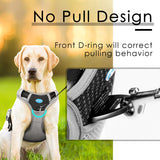 3 x RAW Customer Returns ThinkPet Anti Pull Dog Harness, Dog Harness with Handle, Easy to Control Dog Harness, Adjustable without Choking, Dog Harness, Reflective, Breathable, Padded S, Bright Black  - RRP €119.76