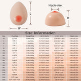 1 x RAW Customer Returns Vollence HH Cup Silicone Breast Forms False Breasts Artificial Fake Breast for Mastectomy Prosthesis Transgender Transvestite Crossdresser Drag Queen Cosplay CD - RRP €103.04