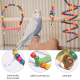 1 x RAW Customer Returns MQUPIN Parrot Bird Toys Claw Toys and Accessories 12 Packs, Swing Chewing Toys Ladder Climbing Bird Cage Toys for Cleaning Small Parakeets, African Grey - RRP €19.99