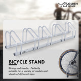 1 x RAW Customer Returns CCLIFE bike stand floor for 4 bikes with tire widths up to 55 mm iron bike holder 101 x 32 x 26 cm - RRP €33.32