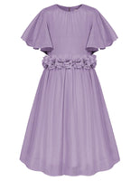 1 x RAW Customer Returns GRACE KARIN Girls Dress Summer Chiffon Formal Wedding Dresses 140 Children s Dress Flower Girl Casual Dresses 146 Purple - RRP €29.23