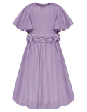 1 x RAW Customer Returns GRACE KARIN Girls Dress Summer Chiffon Formal Wedding Dresses 140 Children s Dress Flower Girl Casual Dresses 146 Purple - RRP €29.23