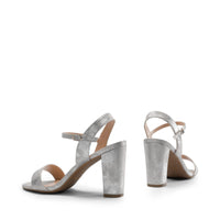 1 x Brand New DREAM PAIRS Women s High Heel Sandal and Square Heel Sandals Classic Elegant Fashion Buckles Silver Shoes SDHS2358W-E Size 37 EUR  - RRP €32.59