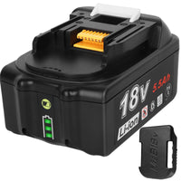 1 x RAW Customer Returns AKKOPOWER Battery 18V 5500mAh Battery Compatible with BL1850 BL1855 BL1860B BL1840 BL1830 BL1835 BL1820B BL1815 with LED display - RRP €34.99