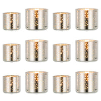 1 x RAW Customer Returns NUPTIO tealight holder tealights tealight glasses silver - pack of 12 small tealight wedding lantern floating candles tealight glass candle holder glasses votive candle holder Christmas decoration 4cm 5cm height - RRP €17.98