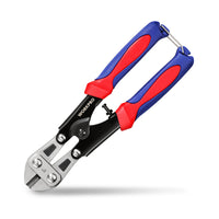 1 x RAW Customer Returns WORKPRO bolt cutters 210mm, up to 2.3mm, CR-MO rubber handle, mini side cutters with lock - RRP €10.07