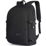 1 x RAW Customer Returns Men s Backpack 17.3 Inch Anti-Theft Waterproof Work Backpack Large Capacity Laptop Backpack with USB Charging Port, for Daily School Trip - Black - RRP €35.46