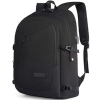 1 x RAW Customer Returns Laptop Backpack Men, 17 Inch Laptop Anti Theft Backpack Bag School Backpack Business Notebook Backpack Waterproof with USB, Gift for Men, Work Travel Student Boys Teenager Black - RRP €45.96