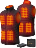 1 x RAW Customer Returns Topdot Heated Vest, Men s Heated Vest with Power Bank 7.4V 16000mAh, 8 Heating Zones Heated Vest, Electric Heated Vest 3 Adjustable Temperatures, Heated Vest for Outdoor Skiing Motorcycle Fishing - RRP €90.74