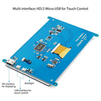 1 x RAW Customer Returns ELECROW Touchscreen Monitor for Raspberry Pi, 7-inch Mini Monitor with 1024x600 Resolution, Raspberry Pi Display with Raspberry Pi 4, Raspberry Pi 3, Windows PC, BB Black, Jetson Nano, Banana Pi - RRP €54.22