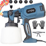 1 x RAW Customer Returns OnlyBP 700W High Power Paint Gun - Large 1400ml Capacity - 3 Different Nozzles and Patterns to Spray - Includes Cleaning Accessories, Gloves and Protective Goggles - RRP €49.57