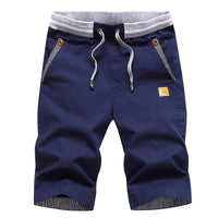 1 x RAW Customer Returns JustSun Shorts Men s Shorts Summer Shorts Chino Cotton with Drawstring Navy Blue 2XL - RRP €34.27