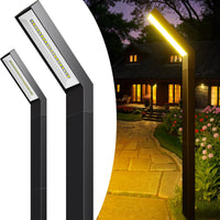 1 x RAW Customer Returns JSOT Solar Lights for Outdoor Garden - 2 Pack Path Lights with 3 Changeable Light Colors, Waterproof Landscape Lighting for Garden Driveway, Patio, Lawn - RRP €27.99