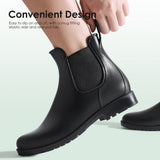 1 x RAW Customer Returns DREAM PAIRS Women s Rain Boots Chelsea Wellington Rain Boots Waterproof Ankle Boots Elastic Outdoor Ankle Boot, Size 39, Black, SDRB2201W-E - RRP €29.99