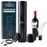 1 x RAW Customer Returns Corkscrew Wine 6-in-1 USB Electric Bottle Opener with Capsule Cutter, Pourer, Vacuum Pump, Cap and USB Cable - Electric Wine Opener for Wine Lovers - RRP €24.99