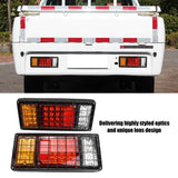 1 x RAW Customer Returns Pack of 2 LED trailer taillights, trailer lighting 12V 40 LED taillight stop light warning light, protective grille taillights for trailer, motorhome, van, truck, tractor - RRP €40.9