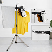 1 x RAW Customer Returns Sinbide Clothes Rack for Shirts, Foldable Clothes Rack Space Saving, Foldable Clothes Rack, Ironing Rack, With Stainless Steel Tube and ABS Plastic White  - RRP €37.3