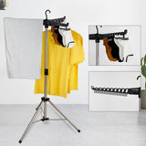 1 x RAW Customer Returns Sinbide Clothes Rack for Shirts, Foldable Clothes Rack Space Saving, Foldable Clothes Rack, Ironing Rack, With Stainless Steel Tube and ABS Plastic White  - RRP €37.3