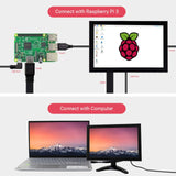 1 x RAW Customer Returns ELECROW For Raspberry Pi Display, 10.1 inch touchscreen monitor with remote control 1280 x 800 PC screen with HD VGA AV BNC connectors for Raspberry Pi, PC, Jetson Nano - RRP €138.32