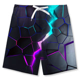 1 x RAW Customer Returns NEWISTAR Swim Trunks Boys Children Swim Shorts Cool 3D Lightning Pattern Boar Shorts Summer Quick-drying Swim Shorts Hawaii Beach Surf Swim Pants Holiday Shorts Black 14-16 Years - RRP €20.4