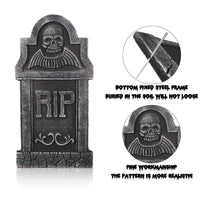 1 x RAW Customer Returns EXCEART Pack of 5 Halloween Rip Cemetery Decor Foam Tombstone Scary Halloween Tombstone Decoration for Haunted House Garden - RRP €21.18