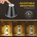 1 x RAW Customer Returns DEECOZY Round small wine bottle lamp bottle lamp, dimmable bottle top lamp with 2000 mAh IP54 wireless touch table lamp bottle lamp attachment LED rechargeable - RRP €17.14