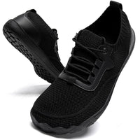 6 x Brand New GHFKKB Sports Shoes Men Wide Running Shoes Minimalist Barefoot Shoes Sneakers Outdoor Toe Shoes Trail Running Shoes Zero Drop Walking Shoes Black 44 - RRP €157.26