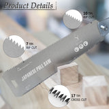 1 x RAW Customer Returns Professional Ryoba Japanese saw, removable hand saw 265mm made of SK5 carbon steel, double edge progressive 7-10 17 ZpZ wood saw Japanese saw fine saw pull saw - RRP €19.67