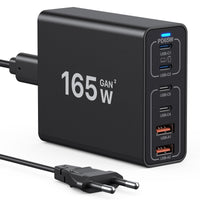 1 x RAW Customer Returns USB C Charging Station 165W GaN, USB C Desktop Charger GaN 6 Port Fast Travel Wall Charger Adapter Compatible with MacBook Pro Air iPhone 14 13 12 Series Samsung Galaxy S23 S22 S21 Laptop - RRP €37.28