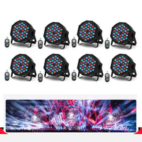 1 x RAW Customer Returns 8 pieces Led par light 36 RGB disco light with remote control DMX512 stage lights Auto Sound Master-slave DJ light for party bar band concert Halloween Christmas wedding - RRP €190.99