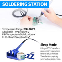 1 x RAW Customer Returns YIHUA 862BD SMD Hot Air Rework Station and Soldering Station, 2-in-1 Station with Temperature Stabilization Function for Electronics, DIY Projects, Touch-ups, Repairs EU PLUG  - RRP €130.81