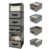 1 x RAW Customer Returns GRANNY SAYS 6-Tier Closet Organizer, 1-Pack Closet Organizer with Drawers, Gray Closet Organizer, Closet Organizers and Storage for Bedroom - RRP €29.49