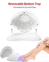 1 x RAW Customer Returns UV LED Nail Dryer Lamp, SUNUV 48W Professional Manicure and Pedicure Lamp with Automatic Sensor, White - RRP €59.99