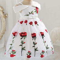 1 x Brand New SEAUR Summer Dress Girls Christening Dress Evening Dress Party Dress Ball Gown Wedding Dress Rose Birthday Dress Costume Bowknot Flower Flower Girl Dress Baby Clothing Outfit - RRP €27.6