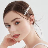 4 x Brand New Hair Clips Women No, 6 Pieces Pearl Star Hair Clip Hair Accessories Elegant Hairpins Hair Head Clips Rhinestone Hairpins for Women Girls - RRP €72.0