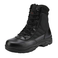 1 x RAW Customer Returns NORTIV 8 Men s Military Tactical Work Boots Hiking Leather Combat Boots Black Trooper Size 42EU 9US - RRP €64.99