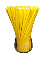 1 x RAW Customer Returns Paper Straws, Paper Drinking Straws, Organic, Food Safe, Environmentally Friendly, Disposable Straws, 120 Pack Yellow  - RRP €7.86