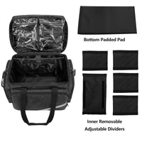 1 x RAW Customer Returns Trunab Medical Roller Bag with Detachable Trolley, Nurse Roller Bag with Removable Dividers, Empty First Aid Bag for Doctors, EMS Professionals, Black - RRP €105.64