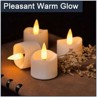 1 x RAW Customer Returns Actpe Flickering Flame Timer Tea Light Candles 12 Pack Realistic Bright Odorless Small LED Electric Battery Operated for Seasonal and Festive Celebrations Warm White - RRP €18.28